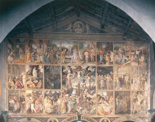 Vida e Paixão de Cristo, afresco de Gaudenzio Ferrari (1475-1546) 1513