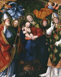 Madonna, criança e Santos, 1516 (painel)