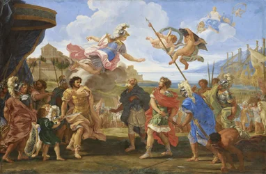 A disputa entre Agamémnon e Aquiles, c. 1695