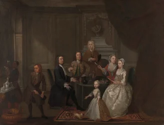 Retrato de grupo, provavelmente da família Raikes
