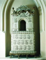 Fogão, c.1760 (azulejos vitrificados com chumbo e ouro)