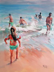 Vida na praia em Fuerteventura