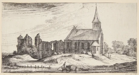Vista para a igreja no castelo