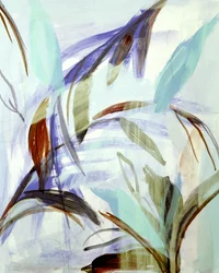 Folhas abstratas em movimento