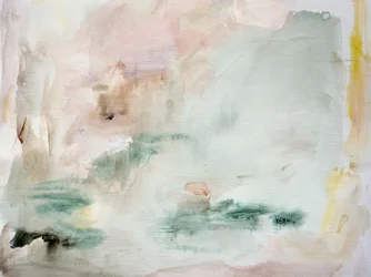 Paisagem de Sonho em Tons Pastel Suaves
