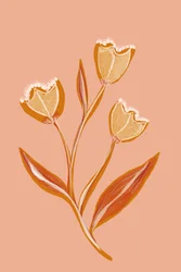 Flores de pêssego delicadas