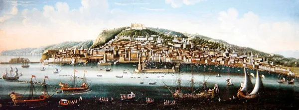 A View of the Bay of Naples (óleo sobre tela)