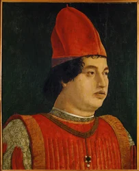 Gianfrancesco Gonzaga, Marquês, soberano de Mântua ... (óleo sobre madeira)