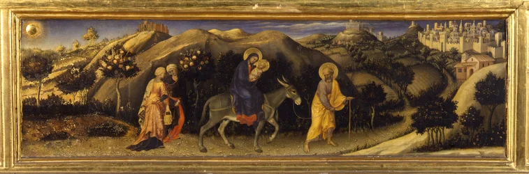 Voo para o Egipto (Predella of the Adoration of the Magi, Pala Strozzi)