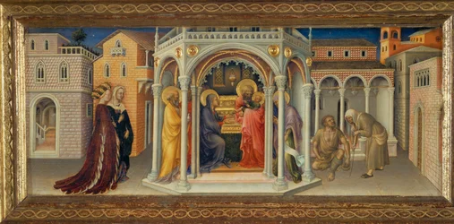 Apresentação no Templo, painel de uma predela para um altar na capela Strozzi, Santa Trinita, Florença