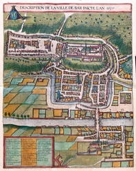Bar le Duc, França - em "Civitates Orbis Terrarum" de Georg Braun, Colónia 1617