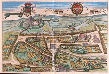 Lowicz, Polónia - em "Civitates Orbis Terrarum" de Georg Braun, Colónia 1617