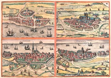 Suécia, em "Civitates Orbis Terrarum" de Georg Braun, Colónia 1617
