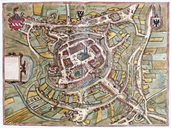 Swiebodzin, Polónia - em "Civitates Orbis Terrarum" de Georg Braun, Colónia 1617