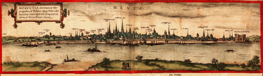 Vista de Mainz, 1572