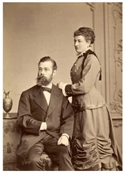 Retrato de Hermann von Ihering com sua primeira esposa, Anna Maria Clara Belzer Wolf