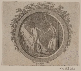 Vinheta de título para S. Richardson: "História de Miss Clarissa Harlowe", Parte Dois