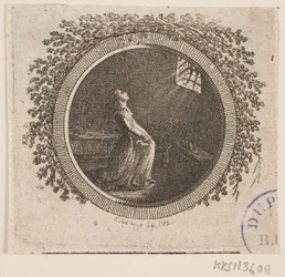 Título vinheta para S. Richardson: "História da Senhorita Clarissa Harlowe", Parte Seis