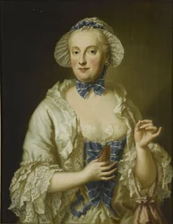 Francês: Marie-Anne-Sophie de Saxe, princesse électrice de Bavière (1728-1797) Retrato de Maria Anna Sophia da Saxónia, Elisa da Baviera (1728-1797)