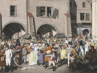 Mercado Movimentado, Praga, 1804