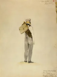CD Friedrich em uma viagem a pé nas montanhas gigantes