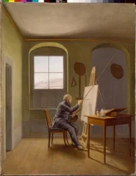 Caspar David Friedrich em seu estúdio