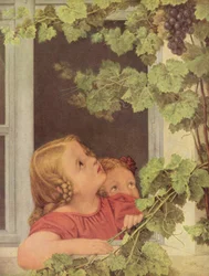 Alemão: Kinder am Fenster Crianças à janela