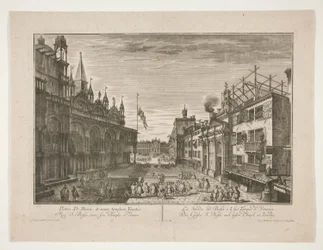 A rua Saint Bassi e seu templo em Veneza