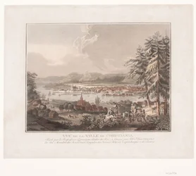 Vista da cidade de Kristiania