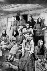 Mulheres trabalhadoras da terra, Prússia Oriental, 1922.