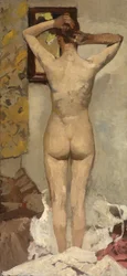 Nu em pé