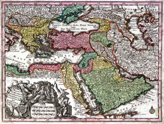 Mapa do império otomano
