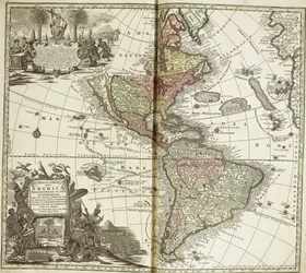 Mapa das Américas, 1744