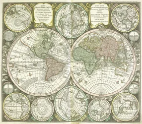 Mapa do mundo, 1744