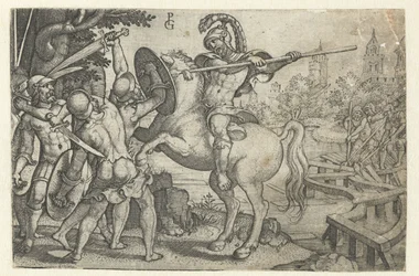 Horácio Cocles defende a ponte sobre o Tibre Histórias da História Romana Antiga (título da série)