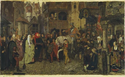 A entrada de Sten Sture the Elder em Estocolmo, 1864