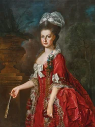 Johann Georg Weikert Retrato de Maria Cristina da Áustria 1778
