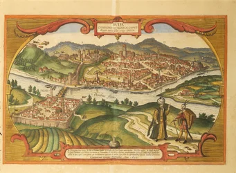 Budapeste do Civitates Orbis Terrarum, de Georg Braun