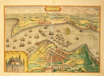 Kronborg do Civitates Orbis Terrarum, de Georg Braun