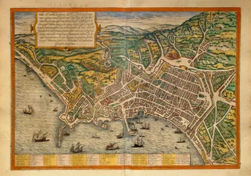 Mapa do Civitates Orbis Terrarum de Georg Braun