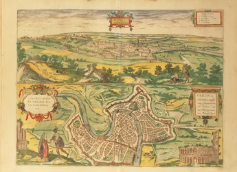 Mapa de Verona do Civitates Orbis Terrarum, de Georg Braun