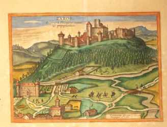 Zaros, Creta de Civitates Orbis Terrarum por Georg Braun