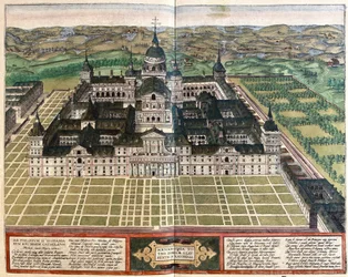 Mosteiro (Palácio do Rei Filipe II), Espanha (gravura