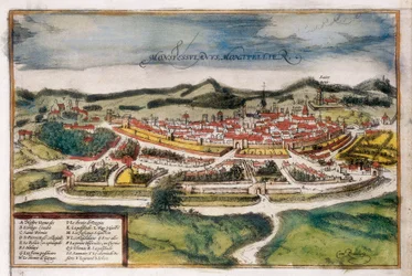 Plano da cidade de Montpellier