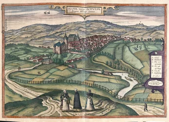 Zschopau, Saxónia, Alemanha (gravura