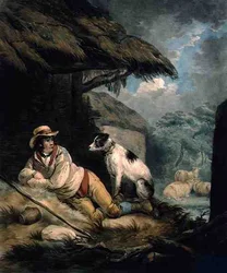 The Shepherd, gravado e pub. por William Barnard (1774-1849)