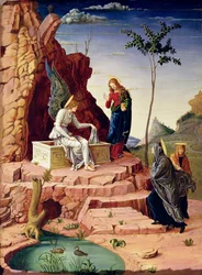 Mulheres Santas no Túmulo de Cristo, depois de Mantegna, 1869