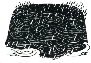 Design de poça de chuva (raspador)