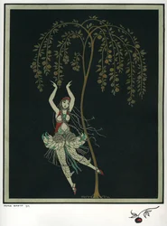 Tamara Karsavina no balé O Firebird por I. Stravinsky