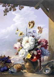 The Gardeners Shed, após uma pintura de J. Bartholomew, 1856 (impressão em cores de óleo)